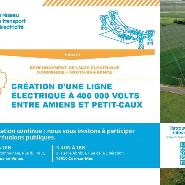 Ligne électrique Amiens Petit Caux