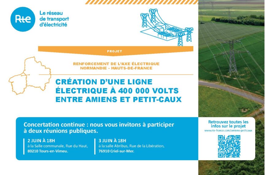 Ligne électrique Amiens Petit Caux