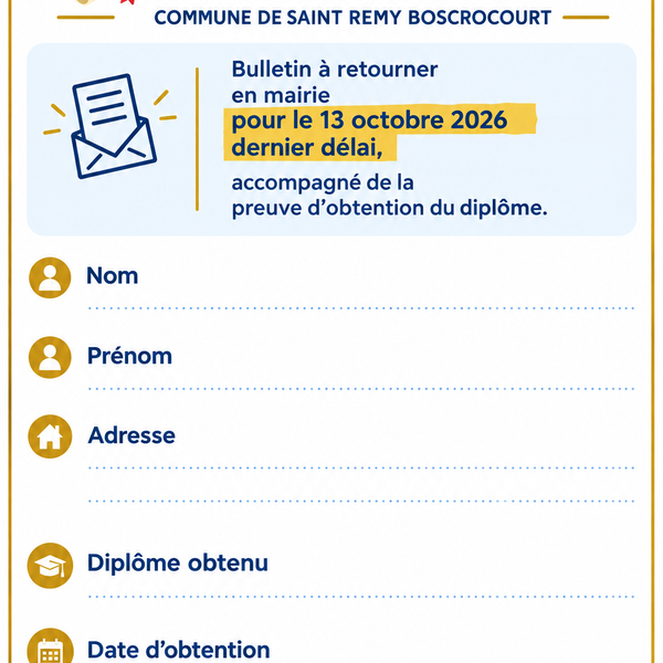 Récompense pour les diplômés 2025-2026